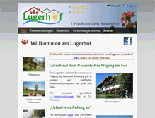 Tablet Screenshot of lugerhof.com